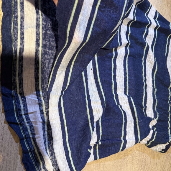 JOIE Carmenella Navy White Striped Linen Tank Top Size Large - Picture 9 of 14